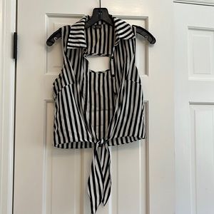 Urban outfitters sparkle and fade striped vest in XS